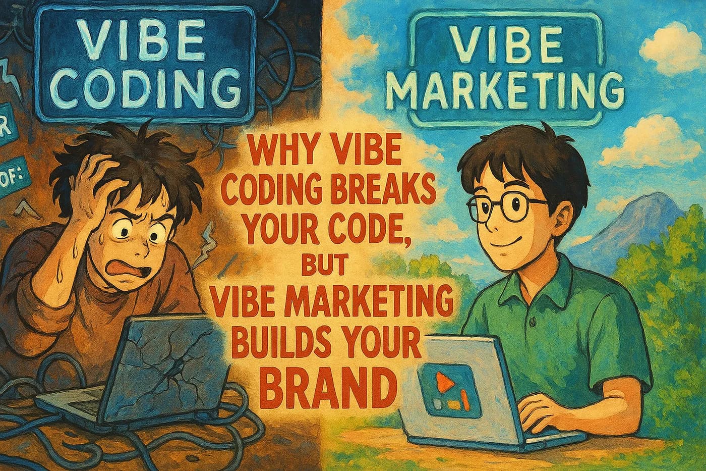 Why Vibe Coding Breaks Your Code, But Vibe Marketing Builds Your Brand