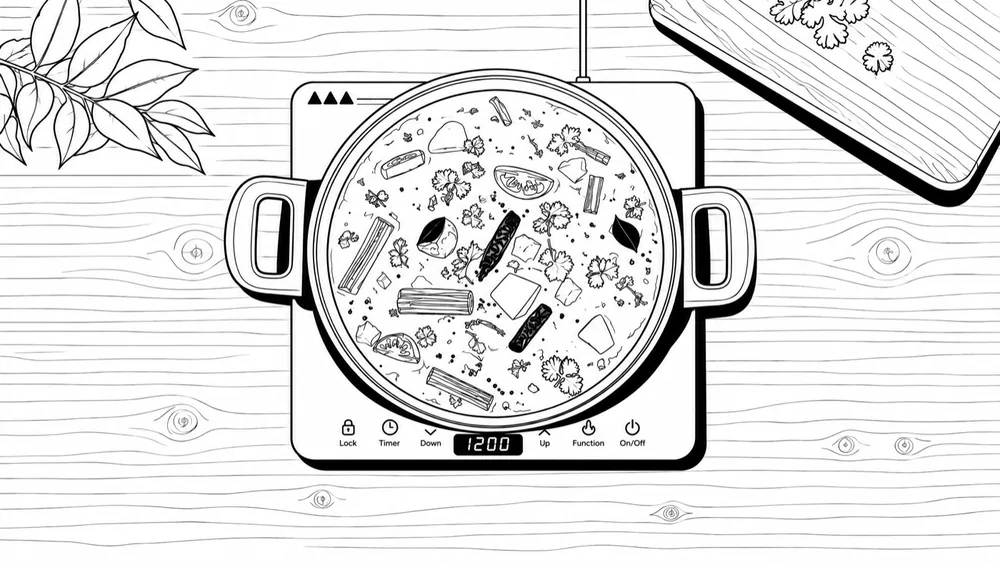 Line-art board, the camera following the salt down
