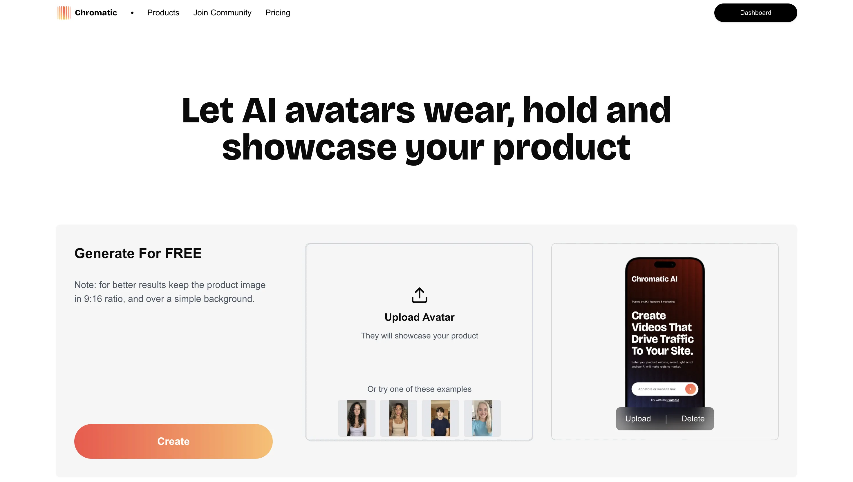 Upload Product Image Interface
