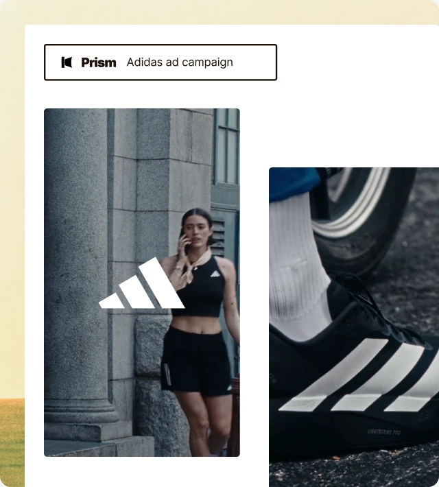 Chromatic canvas generating Adidas ad campaign characters